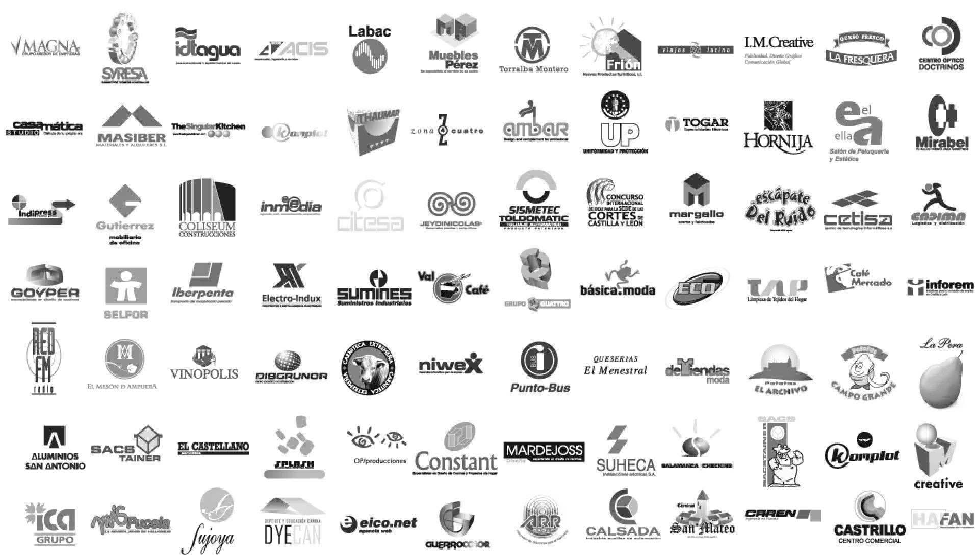 Imagen de diversos logotipos creados por nosotros